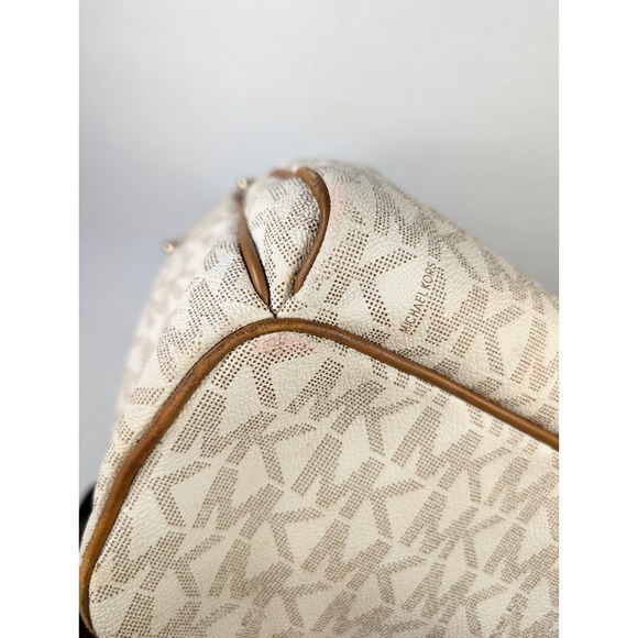 Michael Kors Backpack READ Signature‎ Leather White Cream Beige main image 3